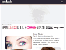Tablet Screenshot of mylash.biz